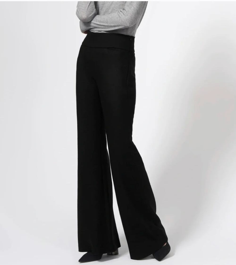 Dana Buchman Vintage 90's Black Pleated Work Trouser Pants Size 8